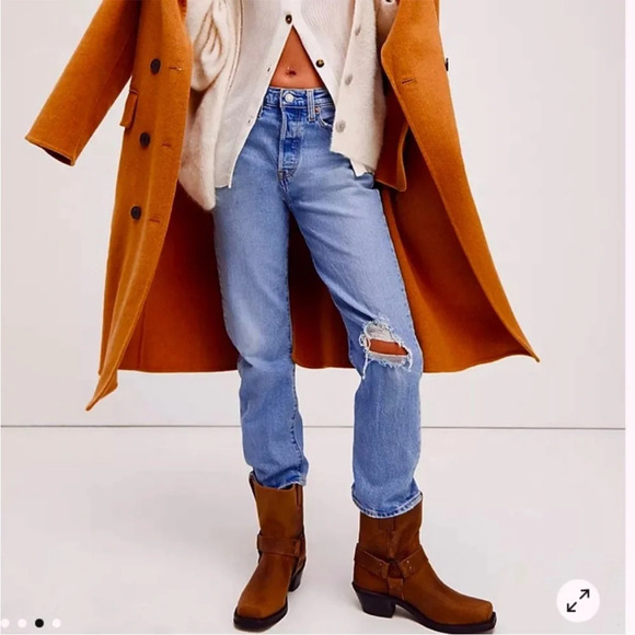 Levi’s Wedgie Straight leg high rise jeans button fly Size 29 - Picture 1 of 9